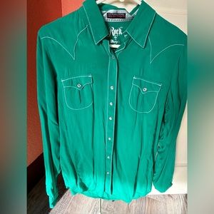 Emerald Green Button Down